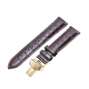 ARICCI Bracelet de montre en cuir véritable adapté for Tissot for Le Locle T41 T006 PRC200 Bracelet de montre 18 19 20 21 22mm Bracelet de ceinture de poignet 1853 Bracelet de montre (Color : Brown g - Publicité