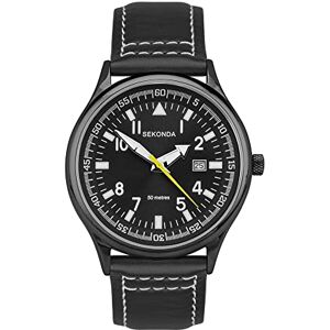 Sekonda Homme Analogique Classique Quartz Montre avec Bracelet en Cuir - Publicité