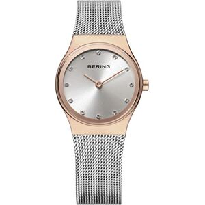 BERING Femmes Analogique Quartz Classic Collection Montre avec Bracelet en Acier Inoxydable & Verre Saphir - Publicité