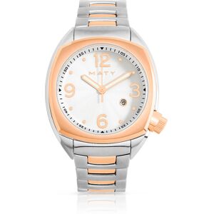 MATY OPERA OUTLET -Montre homme acier et acier rosÃ© 200,205,210,215,220,225,230,235,240,165,170,175,180,185,190,195,160