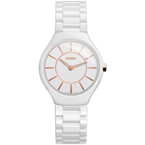 OUTLET -Montre Rado True Thinline femme cÃ©ramique blanche