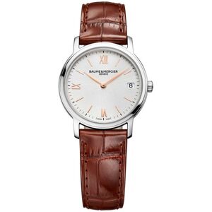 OUTLET -Montre Baume et Mercier Classima femme acier bracelet cuir brun