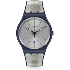 Montre swatch mixte plastique silicone bleu- MATY