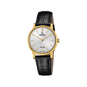 MONTRE FESTINA FEMME ACIER DORÃa° CUIR NOIR