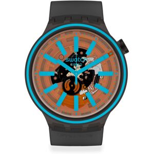 Montre Swatch mixte plastique silicone noir- MATY