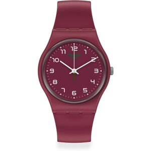 Montre Swatch mixte plastique rouge- MATY