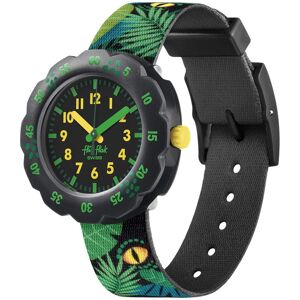 Montre Flik Flak enfant plastique tissu vert- MATY