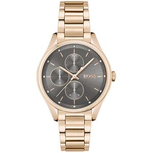 Montre Boss femme multifonction acier dorÃ© rose- MATY