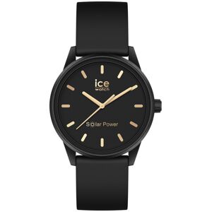 Montre Ice Watch femme solaire bracelet plastique noir- MATY