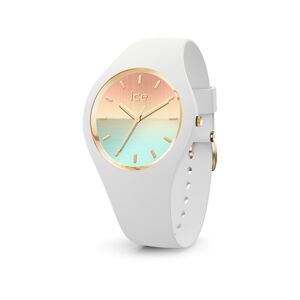 Montre Ice watch femme analogique, bracelet silicone blanc- MATY