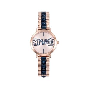 Montre JEAN PAUL GAULTIER femme bracelet acier bicolore rose et bleu- MATY