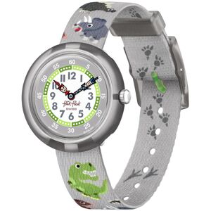 Montre Flik Flak enfant matériaux biosourcés gris animaux- MATY