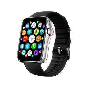 Montre SMARTY 2.0 new standing mixte connectÃ© mÃ©tal bracelet silicone noir- MATY