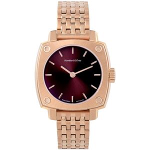 Montre HUMBERT-DROZ hd lou femme mecanique, bracelet acier dorÃ© jaune- MATY