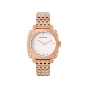 Montre HUMBERT-DROZ hd lou femme mecanique, bracelet acier rose- MATY