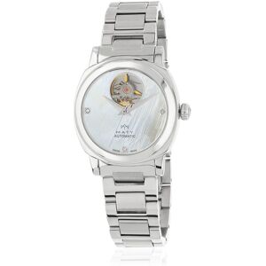 Montre MATY GM automatique cadran blanc bracelet acier- MATY