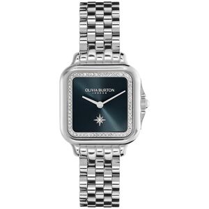 Montre OLIVIA BURTON grosvenor femme analogique, bracelet acier argent- MATY