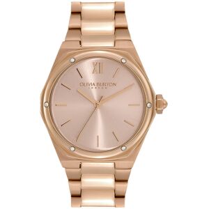 Montre OLIVIA BURTON hexa femme analogique, bracelet acier dorÃ© rose- MATY