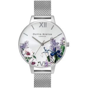 Montre OLIVIA BURTON secret garden femme analogique, bracelet acier argent- MATY