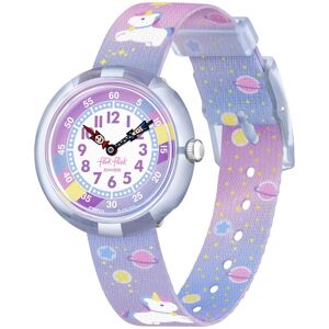 Montre FLIK FLAK Gameland Cuddly Unicorn enfant plastique biosourcÃ© bracelet PET recyclÃ© bleu- MATY