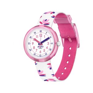 Montre FLIK FLAK Marinette & Adrien enfant plastique biosourcÃ© bracelet PET recyclÃ© blanc- MATY