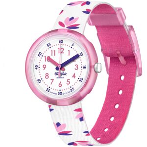 Montre FLIK FLAK Marinette & Adrien enfant plastique biosourcé bracelet PET recyclé blanc- MATY