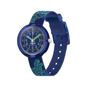 Montre FLIK FLAK Gameland Cyberozaurus enfant plastique biosourcé bracelet PET recyclé bleu- MATY