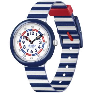 Montre FLIK FLAK Color my life Little boat enfant plastique biosourcÃ© bracelet PET recyclÃ© bleu- MATY