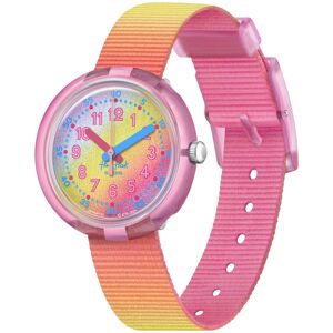 Montre FLIK FLAK Color my life Shades of rainbow enfant plastique biosourcÃ© bracelet PET recyclÃ© rose- MATY