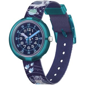 Montre FLIK FLAK Future dreams Take me to space enfant plastique biosourcÃ© bracelet PET recyclÃ© bleu- MATY