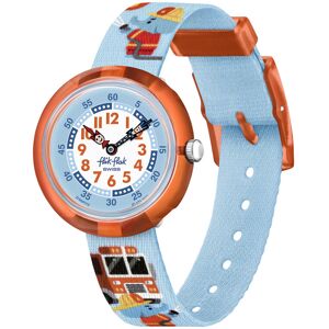 Montre FLIK FLAK Future dreams Fire stopper enfant plastique biosourcé bracelet PET recyclé bleu- MATY