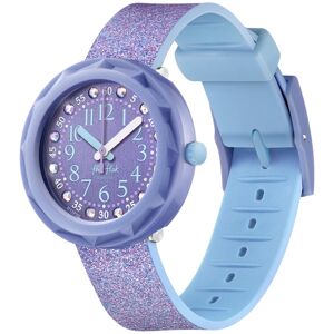 Montre FLIK FLAK Shine bright Lilaxus enfant plastique biosourcÃ© bracelet PET recyclÃ© violet- MATY