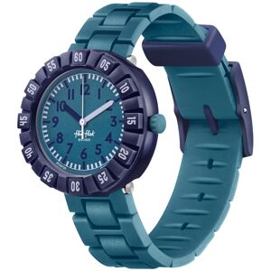 Montre FLIK FLAK Gameland Level Teal enfant plastique biosourcé bracelet PET recyclé vert- MATY