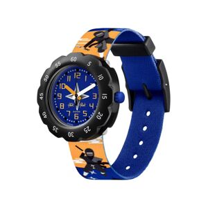 Montre FLIK FLAK Tales from the world Ninjamazing enfant plastique biosourcÃ© bracelet PET recyclÃ© bleu- MATY