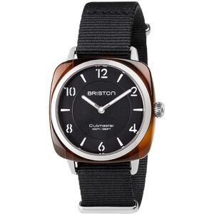 Montre BRISTON clubmaster chic femme bracelet tissu noir- MATY