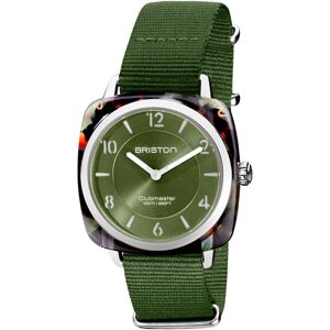 Montre BRISTON clubmaster chic femme bracelet tissu vert olive- MATY