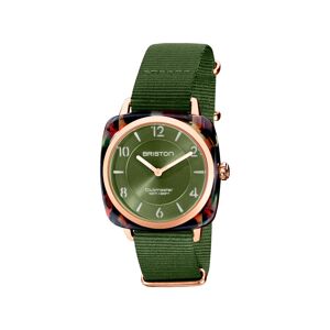 Montre BRISTON clubmaster chic femme bracelet tissu vert olive- MATY