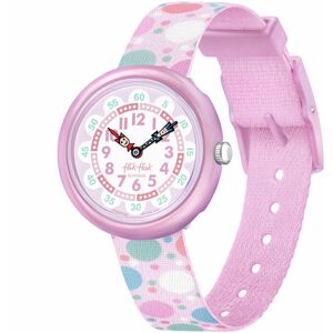 Montre FLIK FLAK Organized Chaos Flying Bubbles enfant bracelet pet recycle rose- MATY