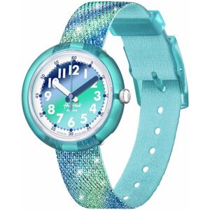 Montre FLIK FLAK Organized Chaos Frozen Rainbow enfant bracelet pet recycle bleu- MATY