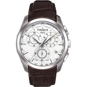 Montre Tissot homme chrono bracelet cuir marron- MATY - Publicité