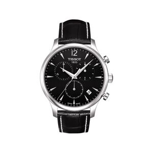 Montre Tissot homme chronographe brac cuir noir- MATY