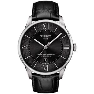 Montre Tissot homme automatique acier cuir noir- MATY - Publicité