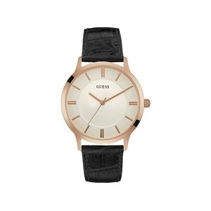 OUTLET -Montre Guess homme acier dorÃ© rose bracelet cuir