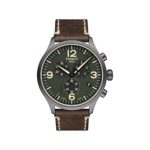 Montre Tissot homme chronographe acier cuir marron- MATY - Publicité