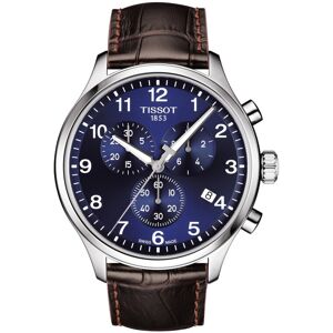 Montre Tissot homme chronographe acier cuir marron- MATY - Publicité