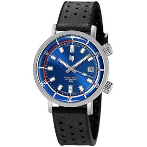 Montre Lip homme automatique acier caoutchouc noir- MATY