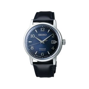 Montre Seiko Presage homme automatique acier cuir bleu- MATY