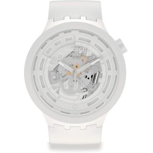 Montre Swatch mixte matériau biosourcé blanc- MATY - Publicité