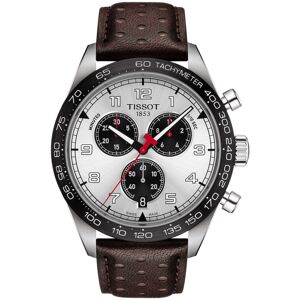 Montre Tissot homme chronographe acier cbracelet cuir brun- MATY - Publicité