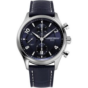 FREDERIQUE CONSTANT Montre FrÃ©dÃ©rique Constant homme automatique chronographe acier cuir bleu- MATY